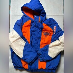 Starter vintage knicks puffer coat size XXL